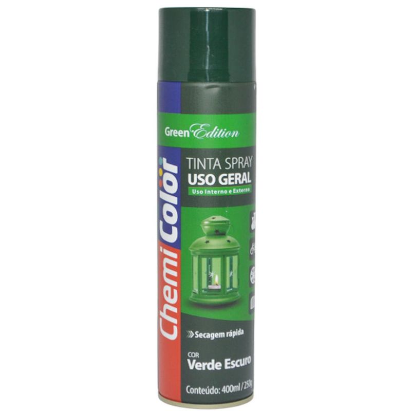 Tinta-em-Spray-Uso-Geral-Chemi-Color-Edition-Verde-Escuro-400ml-Baston--01-unidade-
