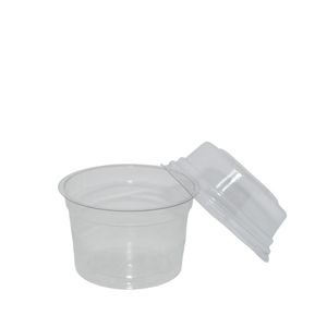 Pote de PET C/ Tampa para Sobremesa Ref. I 670 Intraplast (10 unidades)
