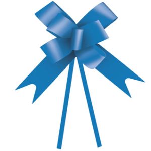 Laço Pronto Liso Azul Ref.: 1230083 3x49 cm Cromus (10 unidades)