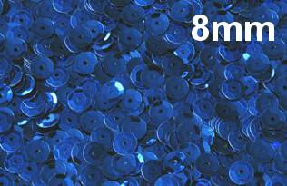 Lantejoula-Metalica-8mm-Ref.-61-Azul-Royal-Lantecor--100-gramas-