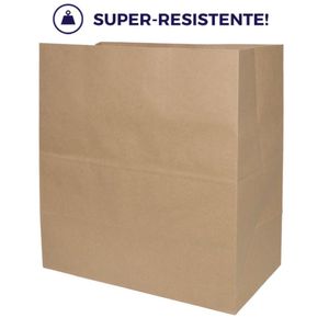 Saco de Papel Kraftt Delivery S/ Impressão GG 32x30x18cm Dura Mais JP (50 unidades)
