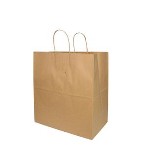 Sacola de Papel Kraft S/ Impressão C/ Alça M 31x26x13cm Dura Mais JP (25 unidades)