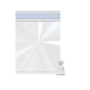 Saco Cute Azul 15x22cm Ref.: 11300115 Cromus (50 unidades)