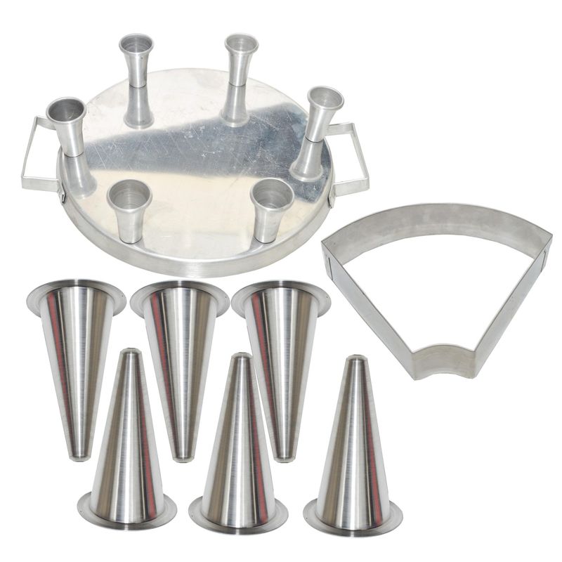 Forma-para-Pizza-Cone-em-Aluminio-com-06-Cavidades-Caparroz--01UND-