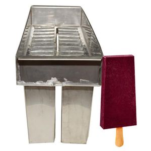 Forma de Picolé tipo Paleta Mexicana em Inox com 26 cavidades (01 unidade)
