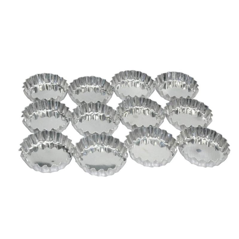 Forma-de-Aluminio-para-Mini-Torta-Crespa-Fundo-Fixo-6cm-Caparroz--12-unidades-