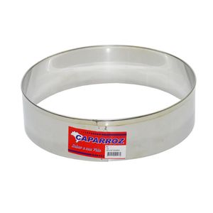 Aro Cortador de Inox Redondo 25x8cm Caparroz (01 unidade)