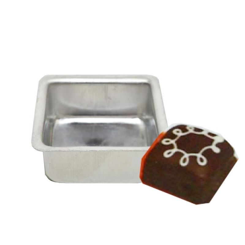 Forma-de-Aluminio-Quadrada-para-Pao-de-Mel-5x2.4cm-Caparroz--12-unidades-