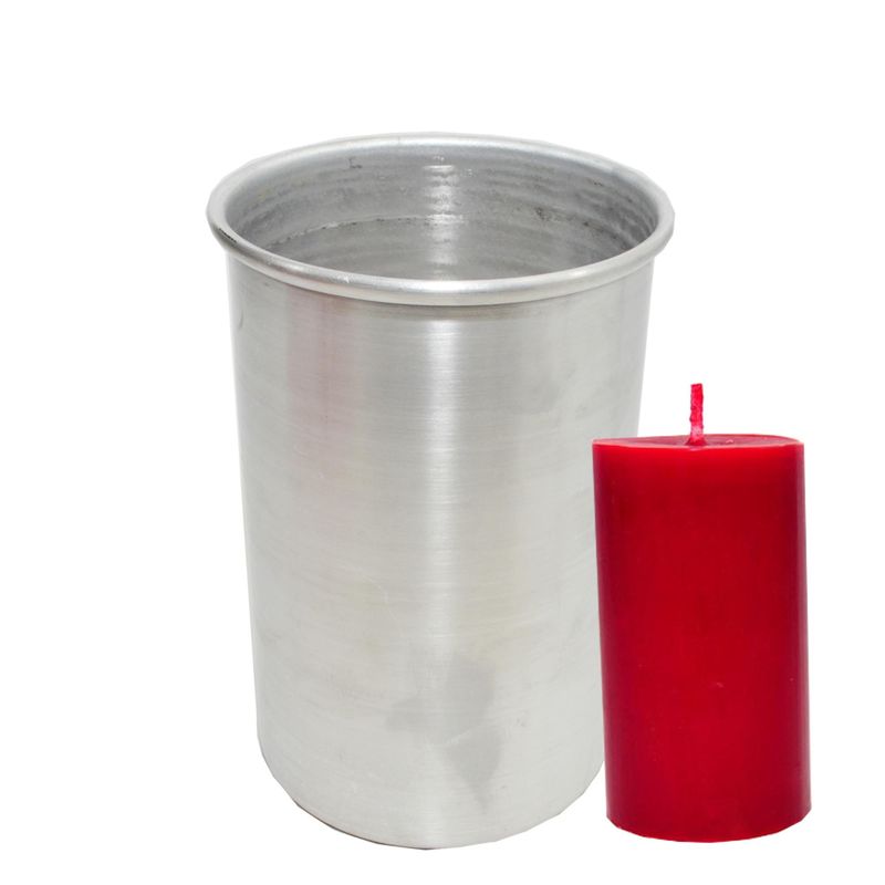 Forma-para-Vela-Cilindrica-10x15cm-em-Aluminio-Ref.-25265--01UND-