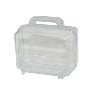 Maletinha em Acrílico Transparente 13,5x7x14cm (01UND)