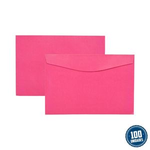 Envelope 130 mm x 190 mm 90g/m² Vermelho Celucat (100 unidades)