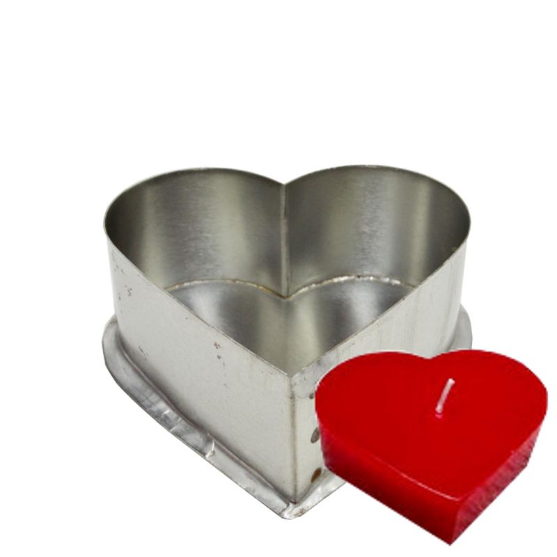 Forma para Vela Coração 8x3cm em Flandre (01UND)