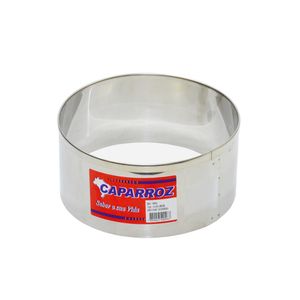 Aro Cortador de Inox Redondo 15x8cm Caparroz (01 unidade)