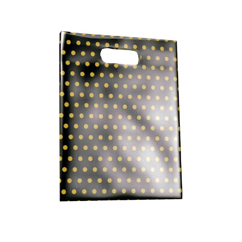 Bolsa-Sorriso-Preta-com-Bolas-Douradas-em-Polipropileno-20x30cm-Magnatech--50UND-