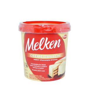 Creme Ganache Sabor Chocolate Branco Melken Harald (01KG)