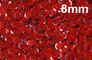 Lantejoula-Metalica-8mm-Ref.-110-Vermelho-Lantecor--100-gramas-