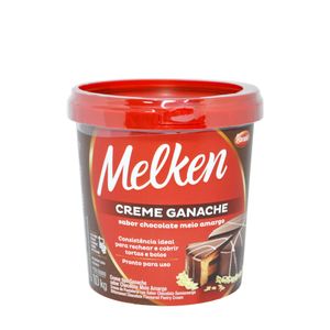 Creme Ganache Sabor Chocolate Meio Amargo Melken Harald (01KG)