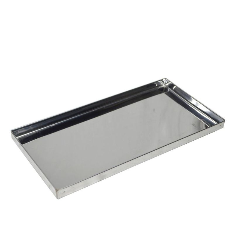 Bandeja de Inox Lisa 40x20x2cm Caparroz (01 unidade)