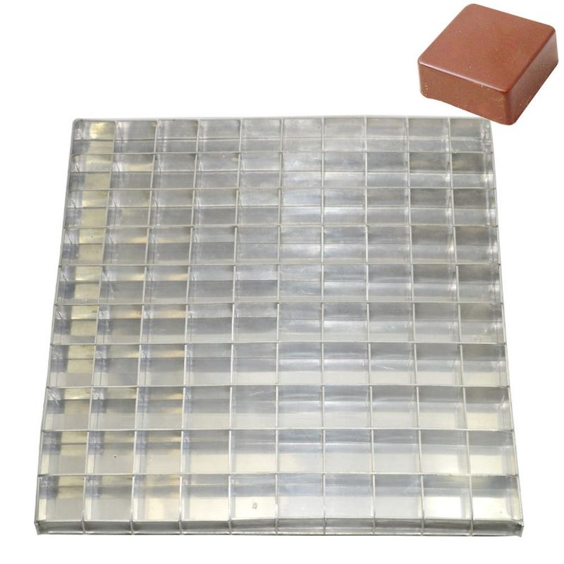 Forma-de-Aluminio-Quadrada-para-Pao-de-Mel-com-100-cavidades-Ref.-0518-Caparroz--01-unidade-