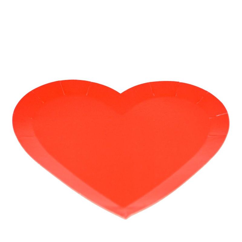 Prato-de-Papel-Vermelho-18cm-Silver-Festas--08-unidades-