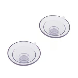 Ventosa de PVC 45mm Dupla Sucção Cabeça Botão Talentos (02 Unidades)