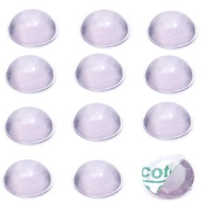 Silen Gotas de PVC Convexo Autoadesivo Transparente 7x14mm Talentos (18 Unidades)