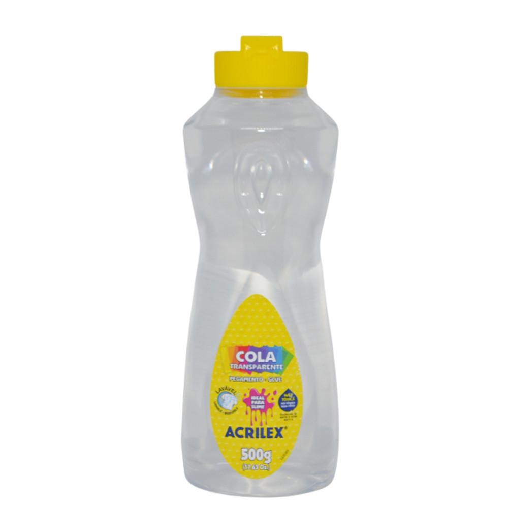 Cola Transparente a Base de Água Acrilex 500 gramas - Irmãos Haluli