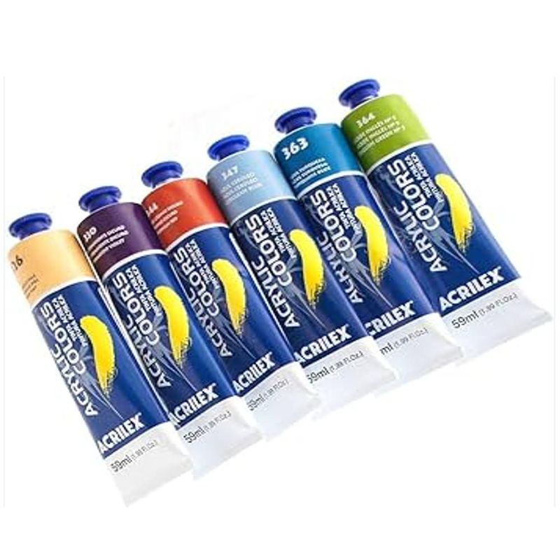 Tinta Acrílica Acrylic Colors 59ml Acrilex (01 unidade)-302-amarelo-escuro