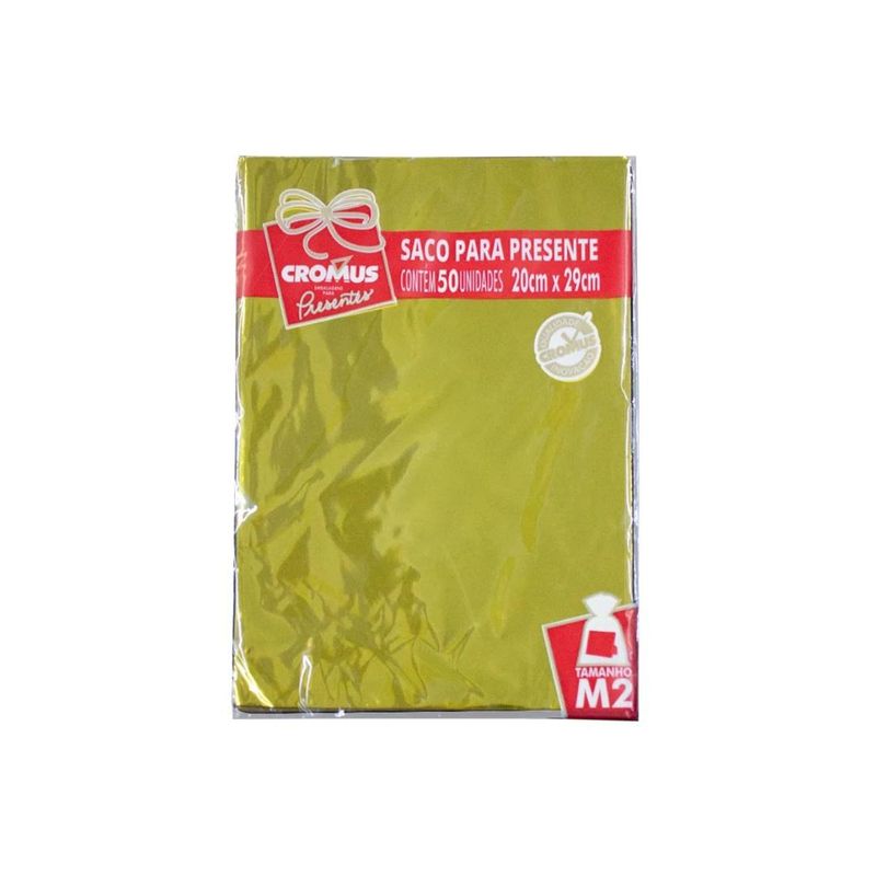 Saco-Plastico-P--Presente-Dourado-Tamanho-M2-20X29cm-Cromus--50-Unidades-