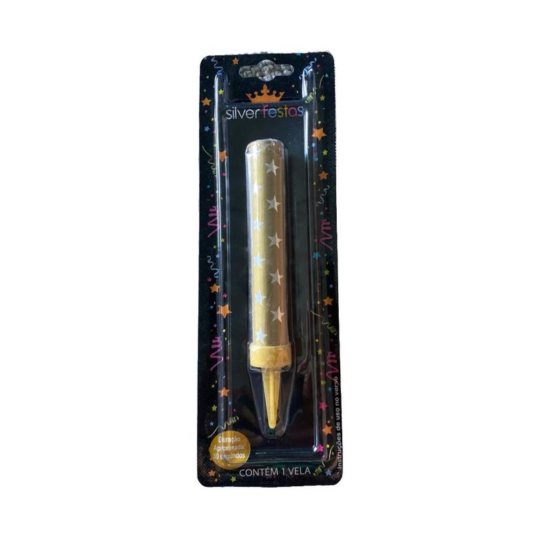 Vela-Vulcao-Dourada-Ref.--V170D-Silver-Festas--01-Unidade-