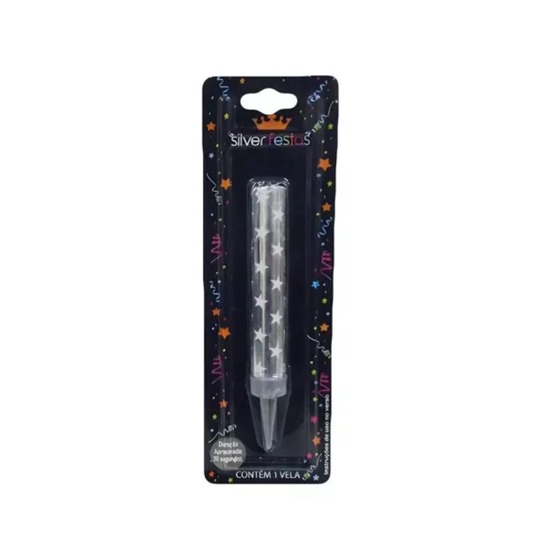 Vela-Vulcao-Prata-Ref.--V170P-Silver-Festas--01-Unidade-