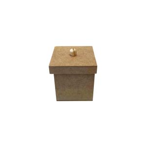 Pote de MDF C/ Tampa Tam. P Ref.: LJ119 LJ Artesanatos (01 Unidade)