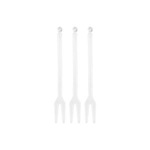 Garfo Aperitivo Cristal Strawplast (180 Unidades)