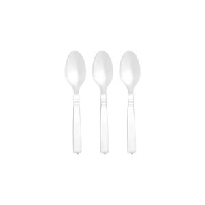 Colher Forte Branca Strawplast (20 Unidades)