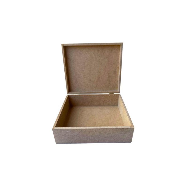 Caixa de MDF com Dobradiça 22x14x08cm Ref.: LJ422 LJ Artesanatos (01 Unidade)