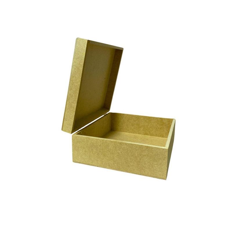 Caixa de MDF com Dobradiça 22x19x08cm Ref.: LJ427 LJ Artesanatos (01 Unidade)