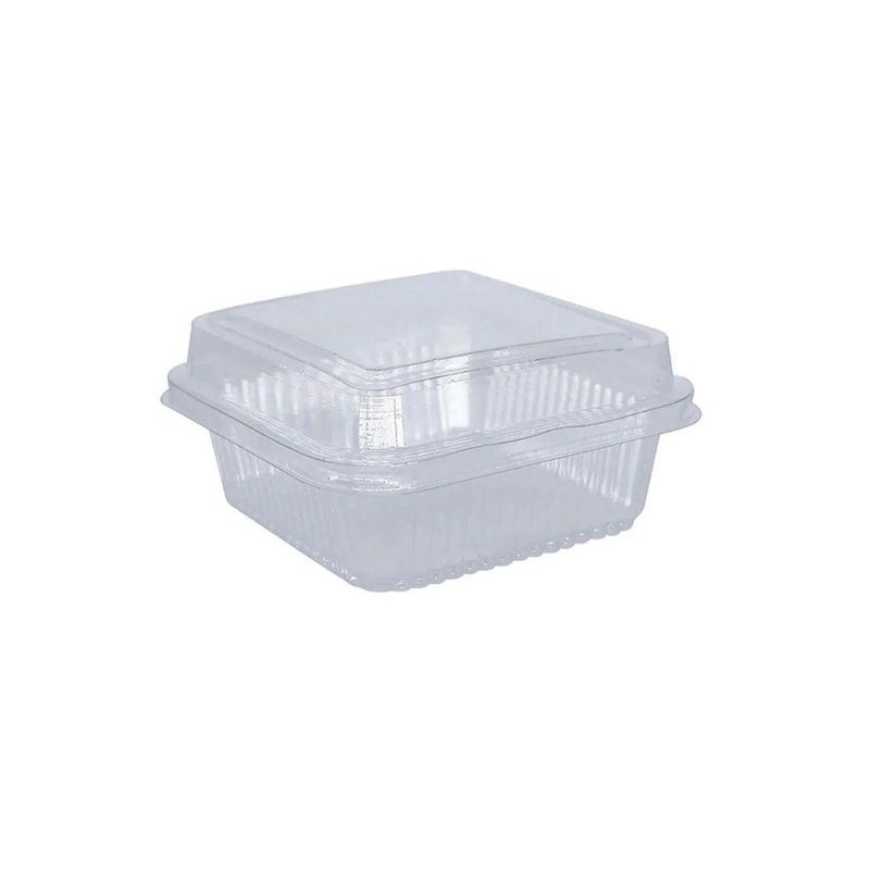 Embalagem-de-PET-com-Tampa-Transparente-Articulada-Doce-Quadrado-Ref.-G-650-Galvanotek--10-Unidades-