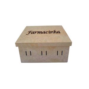 Caixa de MDF Farmacinha C/ Passa Fita Ref.: LJ103 LJ Artesanatos (01 Unidade)
