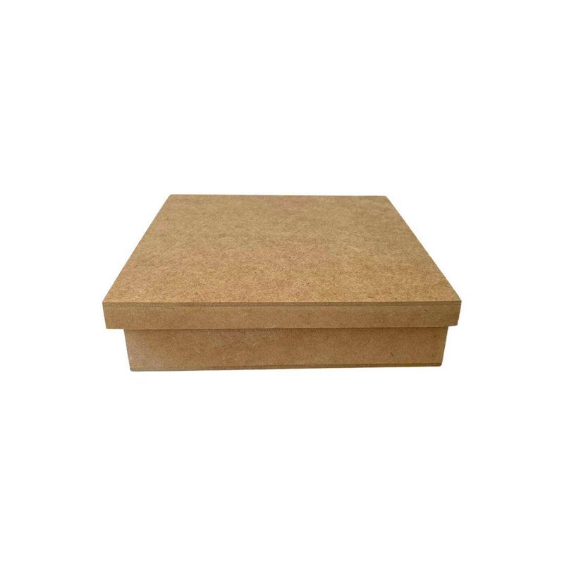 Caixa de MDF Tampa Solta Quadrada 20cm Ref.: LJ147 LJ Artesanatos (01 Unidade)