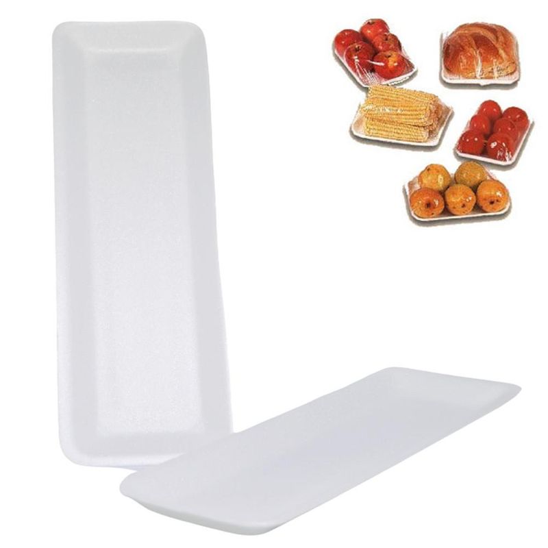 Bandeja Rasa de Isopor Branca Ref. F02 Ultra Therm (01 unidade)