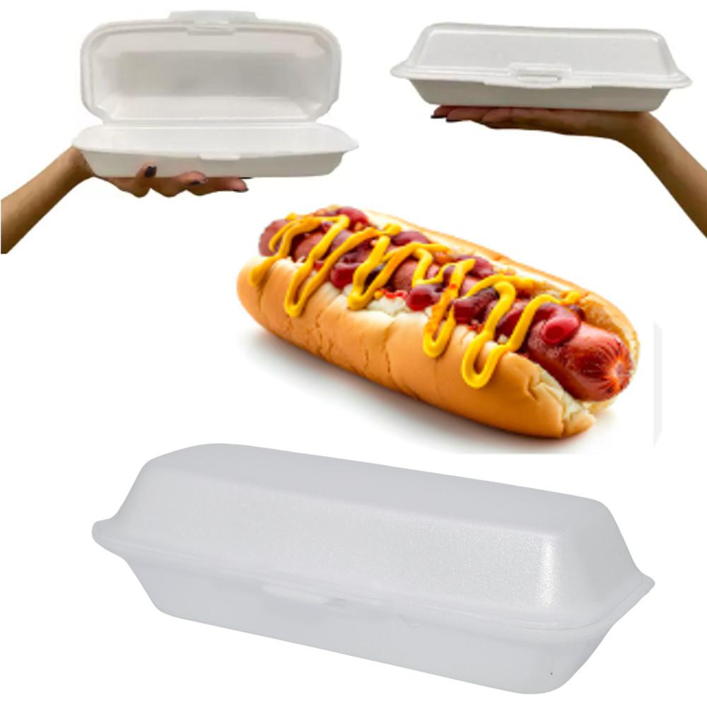 Tampa Articulada de Isopor Branca Cachorro Quente Ref. H04 Ultra