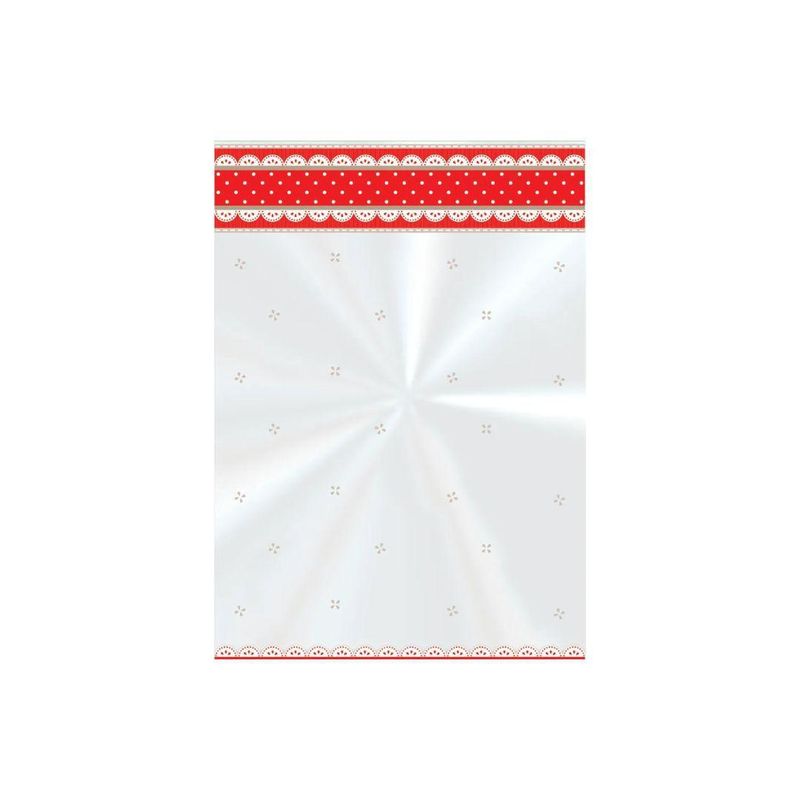 Saco-Decorado-Transparente-Cute-Vermelho-10x14cm-Ref.--11300580-Cromus--50-Unidades-