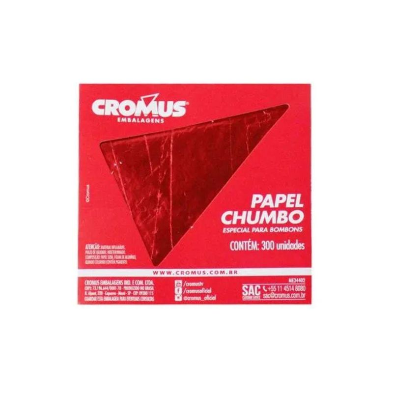 Papel-Chumbo-Liso-Vermelho-10x97cm-Cromus--300-Unidades-
