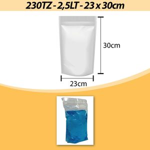 Saco Stand-up Pouch 230TZ 2,5LT 23x30cm Tradbor (10 unidades)