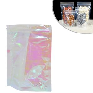 Saco Stand-up Nacarado C/ Fechamento Zip 10x15x3cm (10 unidades)