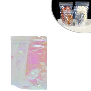 Saco Stand-up Nacarado C/ Fechamento Zip 9x14x3cm (10 unidades)