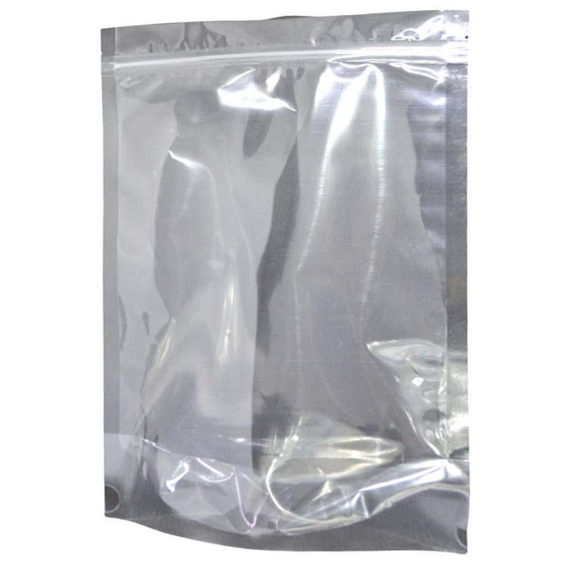 Saco Stand-Up Transparente Frente e Verso Fechamento Zip 20x30x5cm (10 unidades)