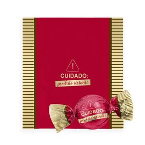 Embalagens Para Trufas e Bombons Viciante Vermelho Cromus (100 unidades)