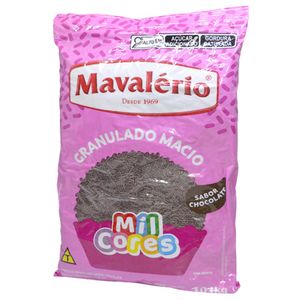Confeito Granulado Macio Sabor Chocolate Mil Cores Mavalério (1,01kg) - VALIDADE: 03/08/2025