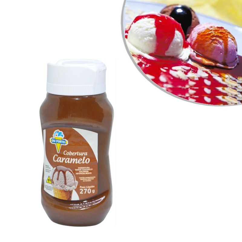 Cobertura-para-Gelados-Comestiveis-Sabor-Artificial-de-Caramelo-Du-Porto--270-gramas-